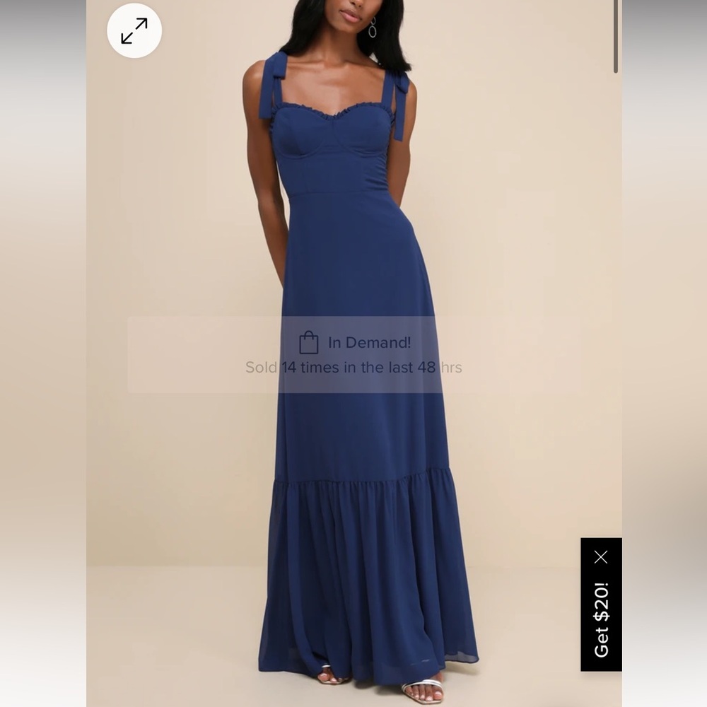 Lulus navy gown